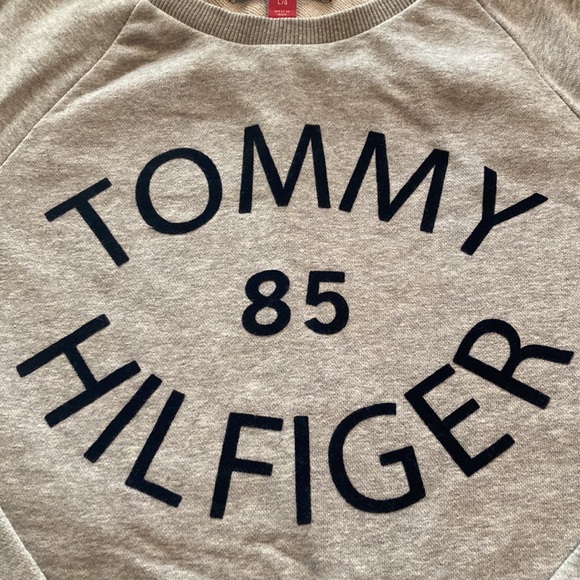 TOMMY HILFIGER Denim Sweatshirt - size womens Large - Picture 2 of 15